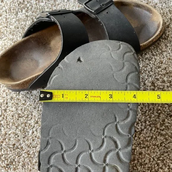 Birkenstock | Black Arizona Sandals - Size 40 - Picture 11 of 12